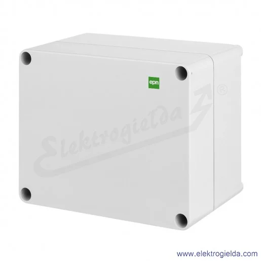 Puszka natynkowa 2711-00 170x135x85mm IP65 INDUSTRIAL szara RAL7035 (wewnętrzne wymiary 164X129X70mm)