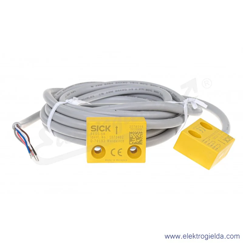 Wyłącznik krańcowy magnetyczny 1072460 RE15-SA03 1072460 (1NO+1NC)+ 1NO sygnalizacja, przewód 3m