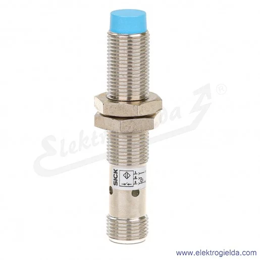Czujnik indukcyjny 6011983 IM12-04NPS-ZC1 10..30VDC, zasięg 4mm, PNP NO, tuleja M12, konektor M12 4P, IP67