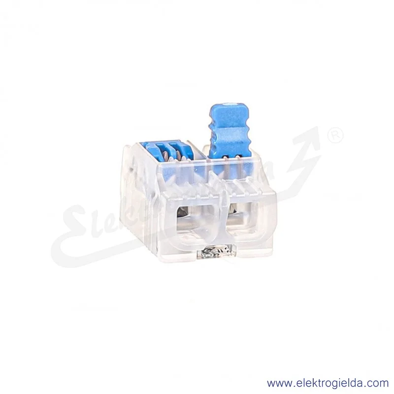Szybkozłączka z dźwignią 88000303 SCL2 niebieska do linek i drutów 0.2-4mm2