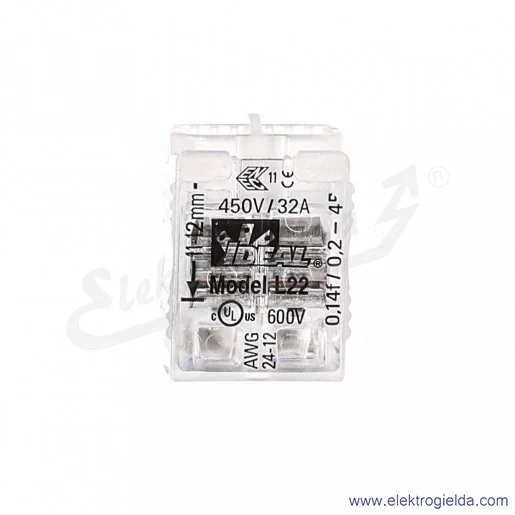 Szybkozłączka z dźwignią 88000303 SCL2 niebieska do linek i drutów 0.2-4mm2
