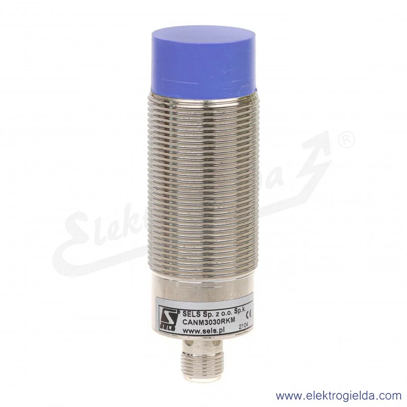 Czujnik pojemnościowy CANM3030RKM PCPA 30RK 20..250VAC, NC, zasięg 30mm, tuleja M30, konektor M12, długość 93mm