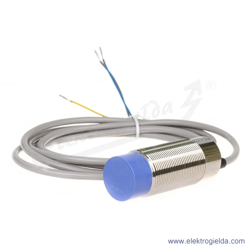 Czujnik pojemnościowy CANM3030RM PCPA 30R 20..230VAC, zasięg 30mm, NC, tuleja M30, czoło wystające, przewód 2m, długość 80mm