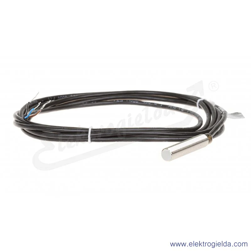 Czujnik indukcyjny PCID 1,5 RP 10..30VDC, zasięg 1.5mm, PNP NC, tuleja M8, czoło wbudowane, przewód 2m, długość 45mm
 
