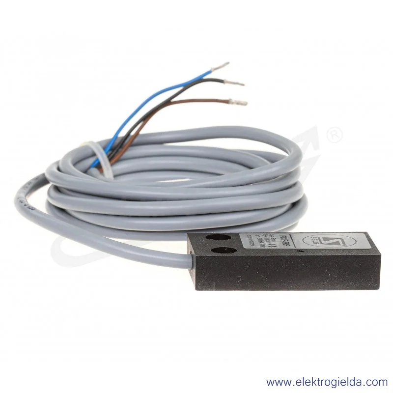 Czujnik indukcyjny PCIF 5RP ITAMID 10..30VDC, zasięg 5mm, PNP NC, wbudowany, przewód 2m, 25x50x10mm
 