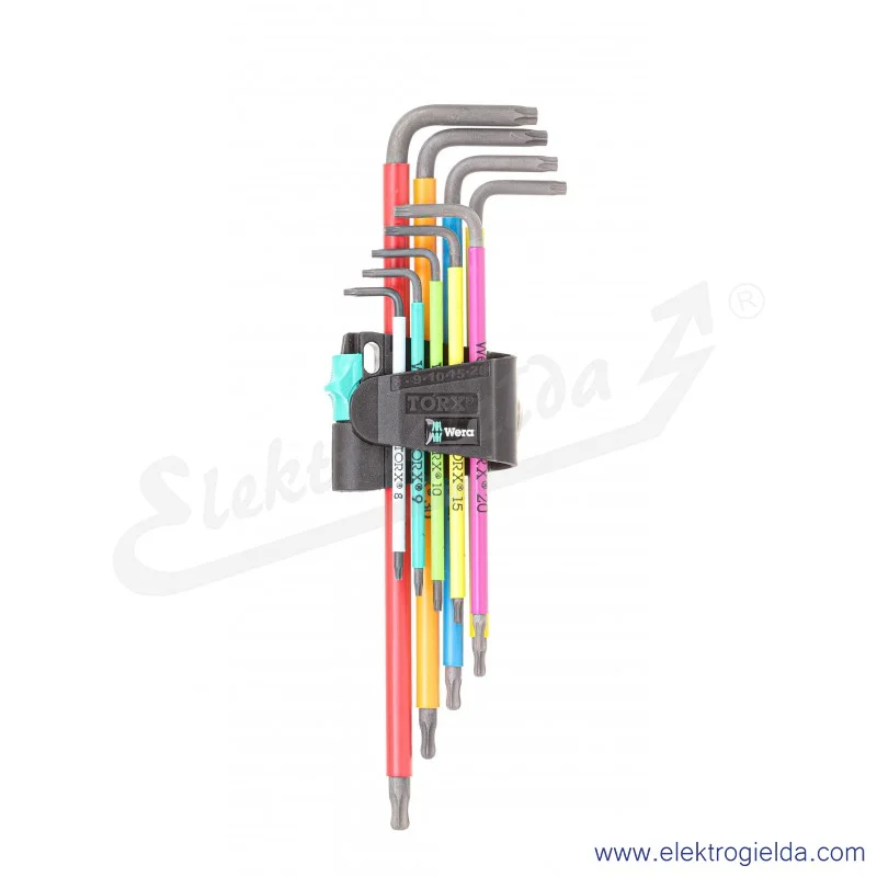 Zestaw Torx 024480 967/9 TX XL Multikolor 1 9 kluczy od TX8 do TX40