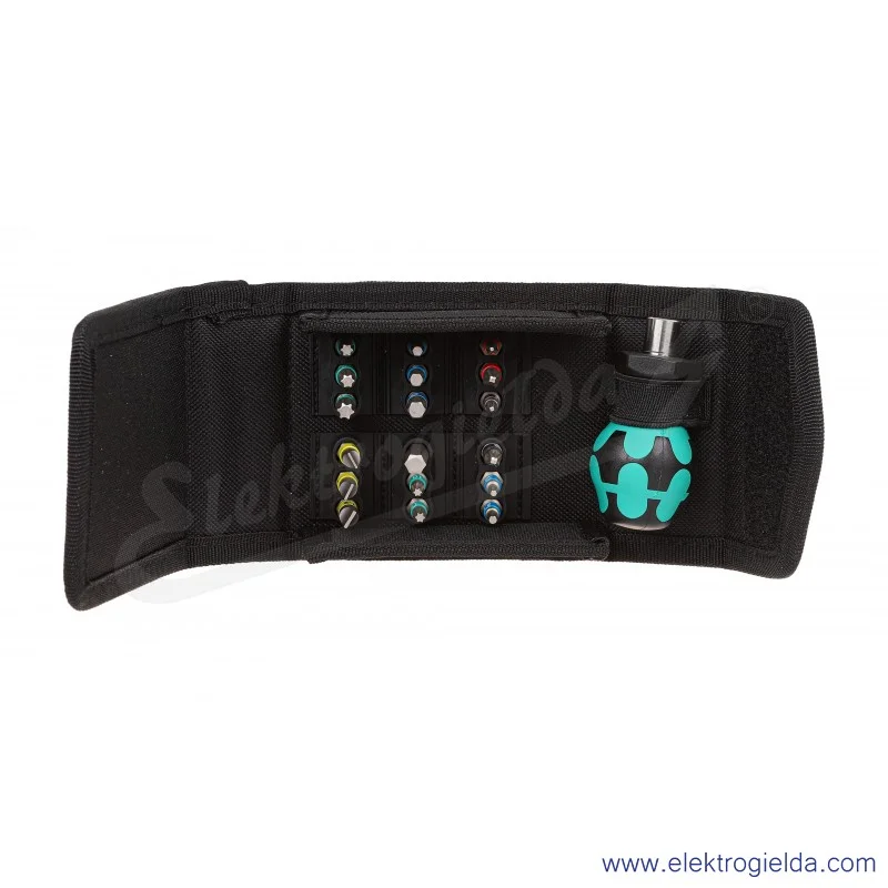 Wkrętak krótki 057471 Kraftform Kompakt Stubby w zestawie 18 bitów z etui