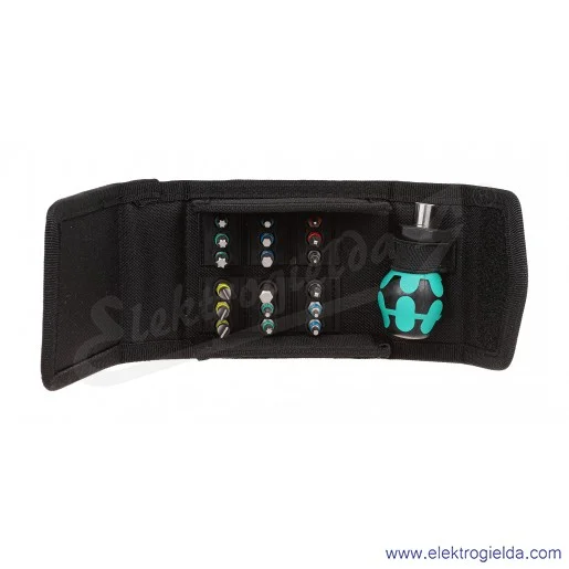 Wkrętak krótki 057471 Kraftform Kompakt Stubby w zestawie 18 bitów z etui