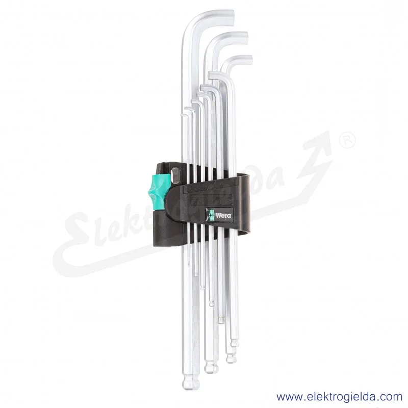 Zestaw imbusów 073594 długie, z kulką, krótkie ramię 950 PKLS/S SM 9 kluczy