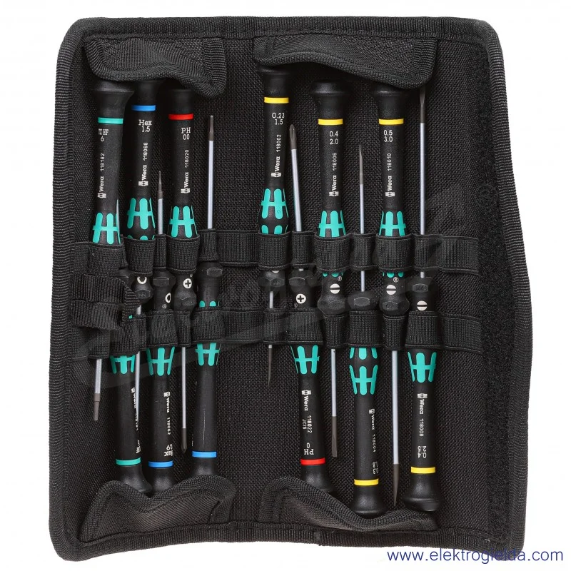 Zestaw wkrętaków precyzyjnych 073675 Kraftform Micro Set/12SB 12 częściowy
