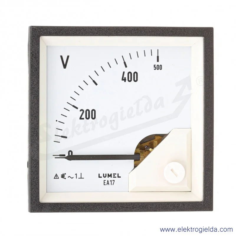 Miernik napięcia EA17N-500V EA17N 500V, montaż tablicowy 72x72mm