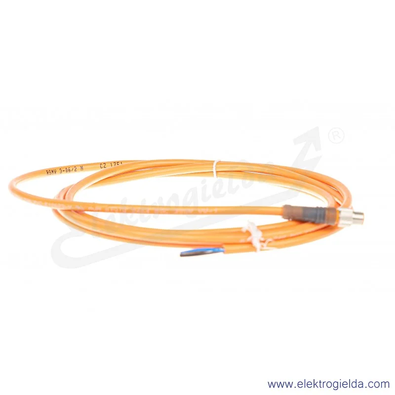 Przewód z wtyczką 6029063 STL-0803-G02M złącze M8 3-pin męskie proste, długość przewodu 2m