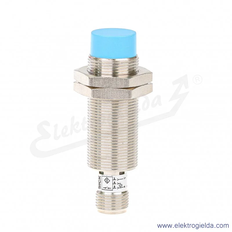 Czujnik indukcyjny 7900097 IM18-12NPS-ZC1 10..30VDC, zasięg 12mm, PNP NO, tuleja M18, Przyłącze M12 4P