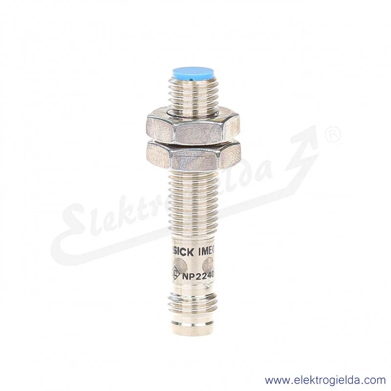 Czujnik indukcyjny 1040877 IME08-02BNSZT0K 10..30VDC, zasięg 2mm, NPN NO, tuleja M8, przyłącze M8 3P