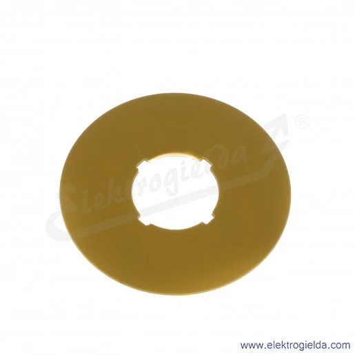 Tabliczka opisowa 269580 M22-XBK żółta okrągła fi 60mm bez nadruku