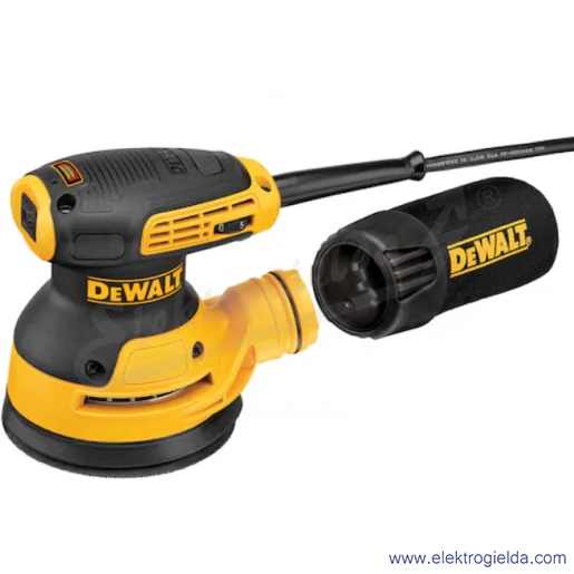 Szlifierka mimośrodowa DWE6423-QS 125mm, moc 280W, zasilanie sieciowe, oscylacja 8000-12000 drgań na minutę
