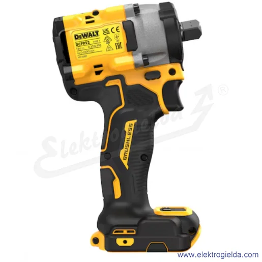 Klucz udarowy akumulatorowy DCF922N 18V XR samo body, 1/2" moment dokręcania 406Nm