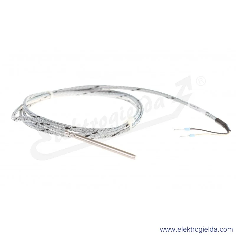 Czujnik temperatury AR131-J-2-4-50-1,5-6-2-400C termopara J, klasa 2, średnica 4mm, długość czujnika 50mm, przewód 1.5m, oplot 2