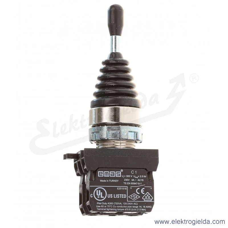 Joystick CM101DJ21 CM 2-pozycyjny niestabilny (metal) 2NO