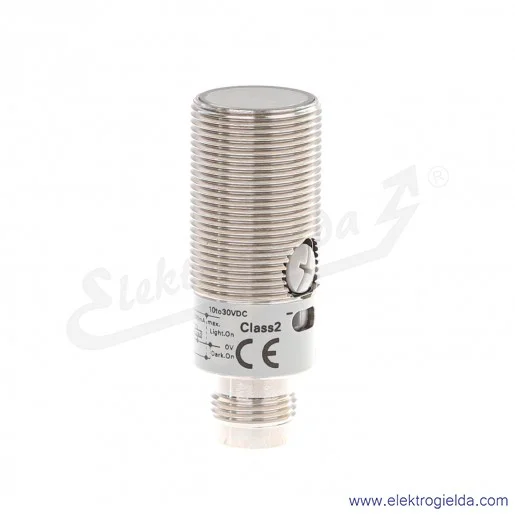 Czujnik odbiciowy E3FB-DP22 zasięg 0..300mm, PNP Dark-ON lub Light-ON, zasilanie 10..30VDC, złącze M12 4P, obudowa M18 IP67