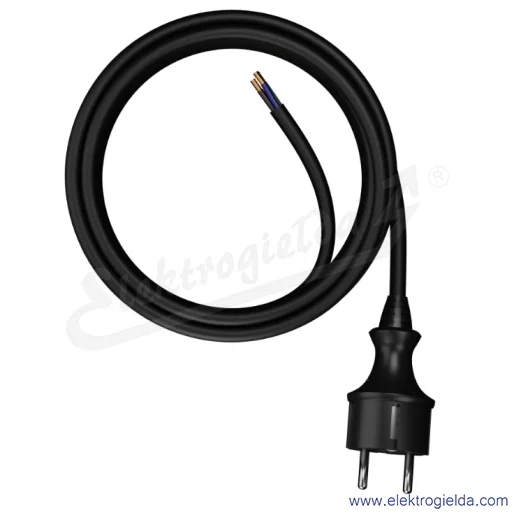Kabel przyłączeniowy W-97274 S3 OW 3X1,5mm 5m guma sznur przyłączeniowy z wtyczką