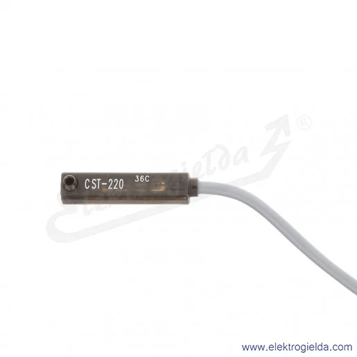 Czujnik położenia tłoka CST-220, kontaktronowy, dwuprzewodowy, kabel 2m, NO, 10 ÷ 110 AC/DC, 10VA/8W, 250 mA, Camozzi