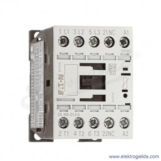 Stycznik DILM9-01-EA(24VDC) 3P+1NC 4kW 9A Us 24VDC Stycznik DILM9-01-EA(24VDC) 3P+1NC 4kW 9A Us 24VDC