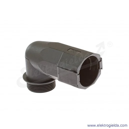 Dławik plastikowy E03DK-07050101451 FKD 21 BK, PG21, pod klucz 32, kątowy czarny
