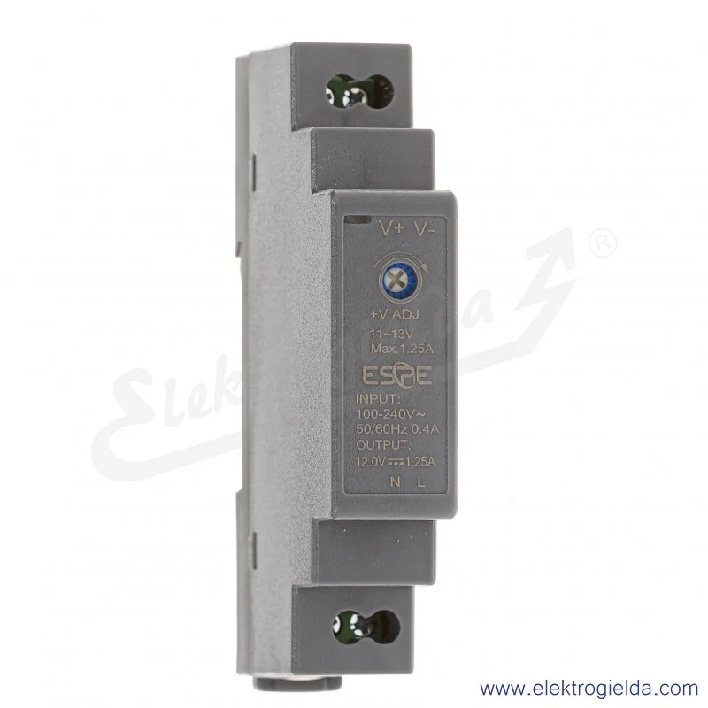 HDN-1512 (Din Rail Power Supply) 100-240VAC 12V 1,25A