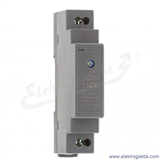 HDN-1512 (Din Rail Power Supply) 100-240VAC 12V 1,25A HDN-1512 (Din Rail Power Supply) 100-240VAC 12V 1,25A