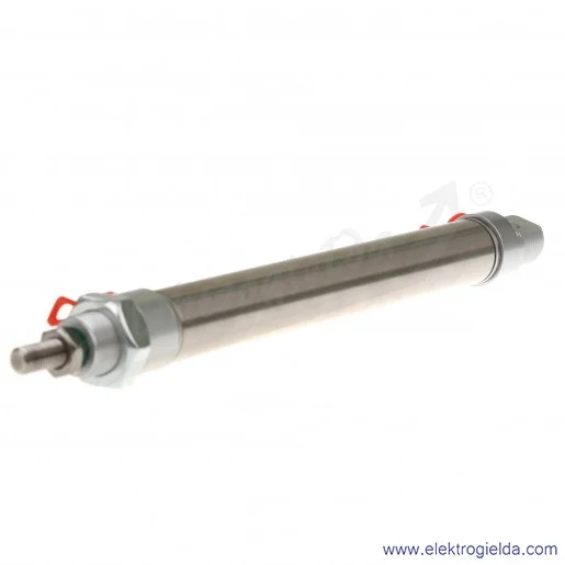 Siłownik pneumatyczny cylindryczny DNM025.0160 D25X160, G1/8, dwustronnego działania, z magnesem, ISO 6432, z amortyzacją mechan Siłownik pneumatyczny cylindryczny DNM025.0160 D25X160, G1/8, dwustronnego działania, z magnesem, ISO 6432, z amortyzacją mechan