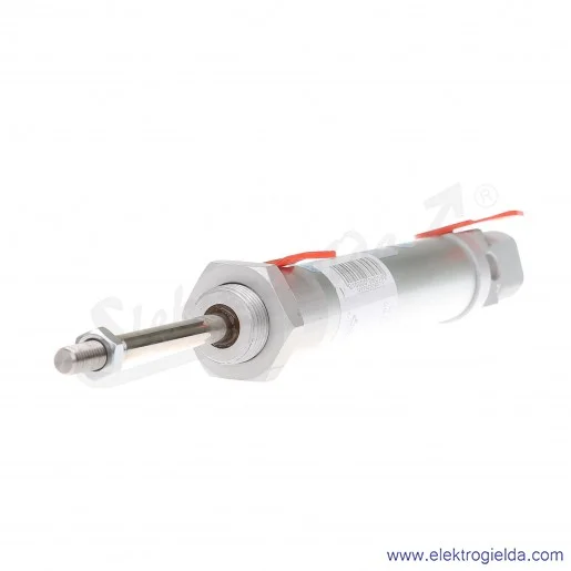 Siłownik pneumatyczny cylindryczny DVM020.0050+50, D20X50, z przedłużonym tłoczyskiem +50mm, ISO 6432 Siłownik pneumatyczny cylindryczny DVM020.0050+50, D20X50, z przedłużonym tłoczyskiem +50mm, ISO 6432
