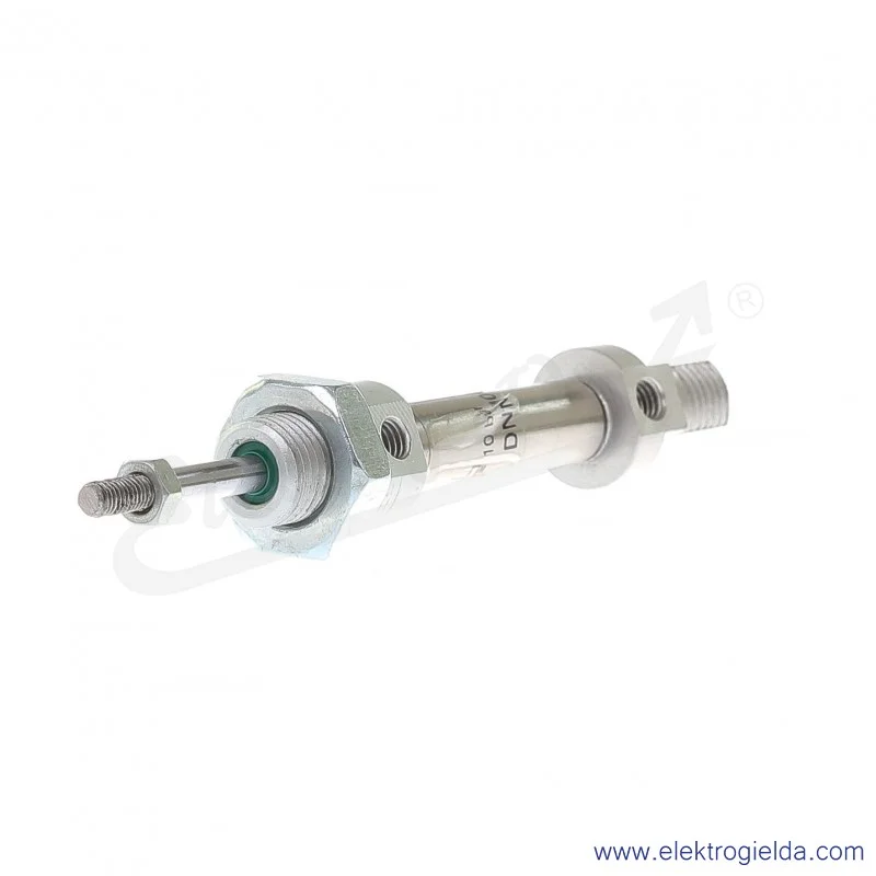 Siłownik pneumatyczny cylindryczny DNM008.0010, średnica 8mm, skok 10mm,  magnetyczny, dwustronnego działania