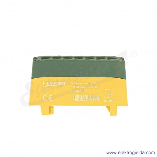 Listwa ochronna F2.0390 ZPI 7X16mm żółto-zielona