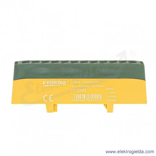 Listwa ochronna F2.0392 ZPI 12X16mm żółto-zielona