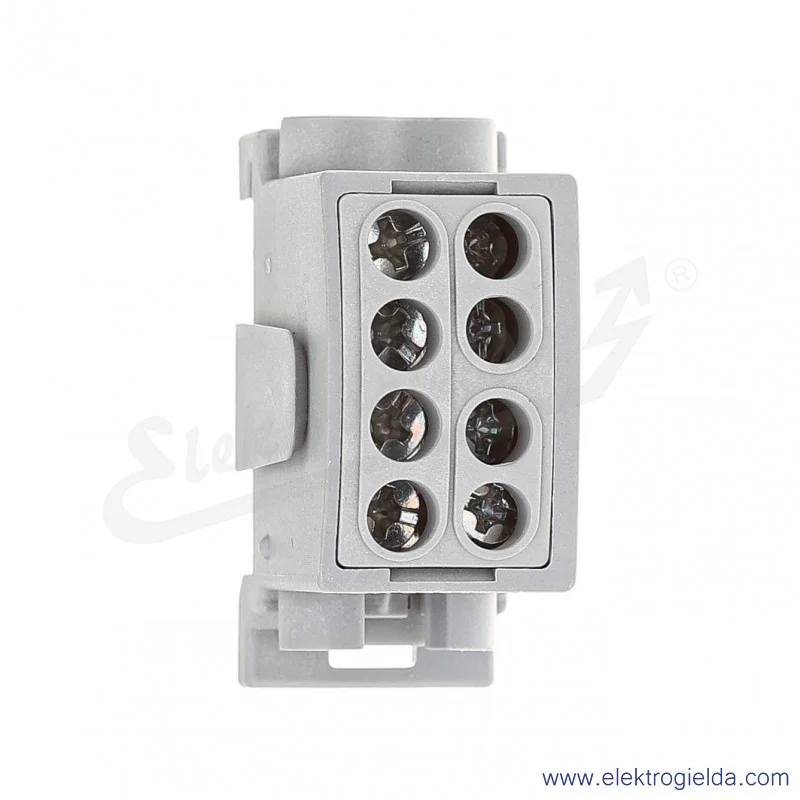Szary zacisk F2.0357 HLK100A-2 1x16mm, 1x25mm, 49x22x36mm