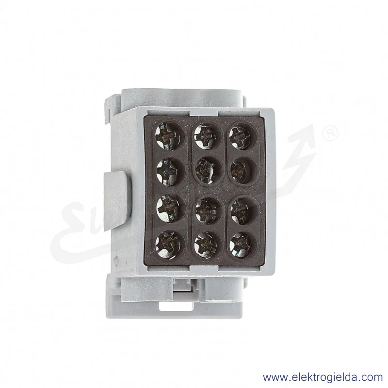 Blok rozdzielczy F2.0360 HLK100A-3 czarny zacisk 2x16, 1x25 wymiar 49x30x36mm