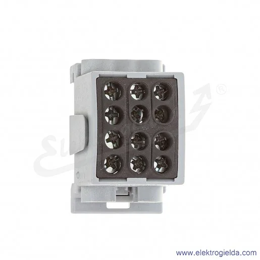 Blok rozdzielczy F2.0360 HLK100A-3 czarny zacisk 2x16, 1x25 wymiar 49x30x36mm