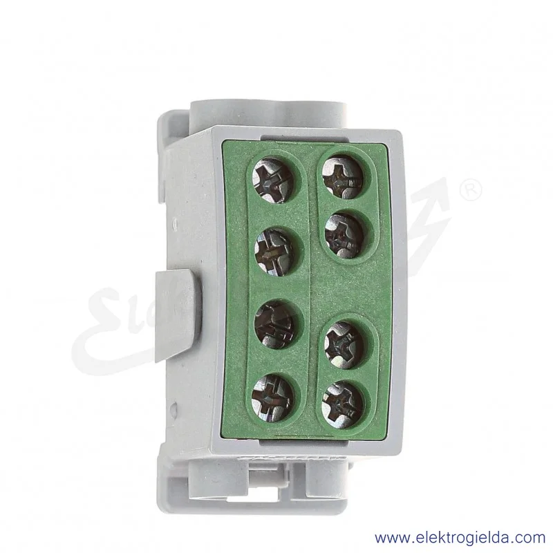 Blok rozdzielczy F2.0374 HLK125A-2 zielony zacisk 1x25, 1x35 wymiar 55x26x38mm