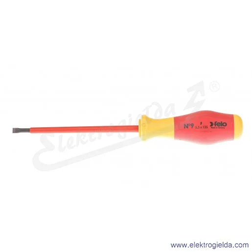 Wkrętak płaski 913 055 90 5,5x1,0/125mm, izolowany VDE Wkrętak płaski 913 055 90 5,5x1,0/125mm, izolowany VDE