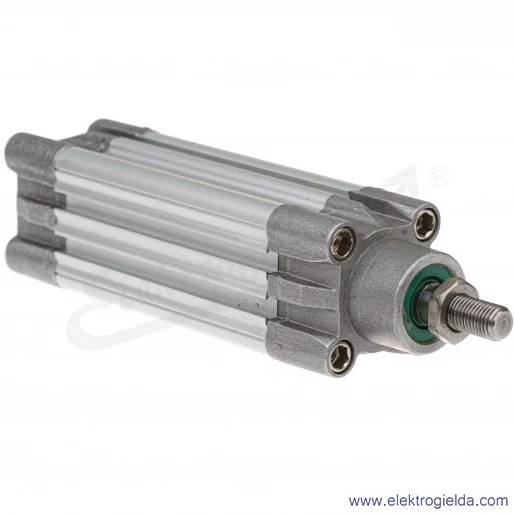 Siłownik pneumatyczny na ściągach NWT032.0050, D32X50, G1/4, dwustronnego działania, magnetyczny, z regulowaną amortyzacją Siłownik pneumatyczny na ściągach NWT032.0050, D32X50, G1/4, dwustronnego działania, magnetyczny, z regulowaną amortyzacją