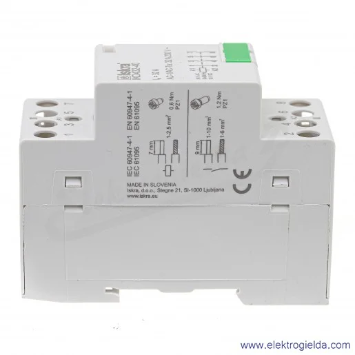 Stycznik modułowy 30.046.884 IKD432-40 4NO, 32A, napięcie cewki 24VAC/DC, HUM-FREE