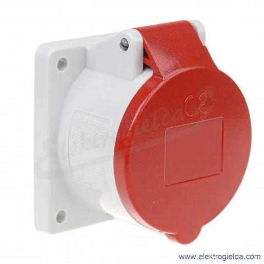 Gniazdo tablicowe 1385 5x16A 400V proste IP44