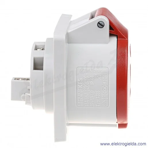 Gniazdo tablicowe 1385 5x16A 400V proste IP44