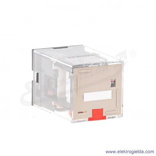 Przekaźnik elektromagnetyczny MKS2PIN2AC24 24VAC 10A DPDT, napięcie przełączane 250VAC/DC, gniazdo okrągłe 8-pin