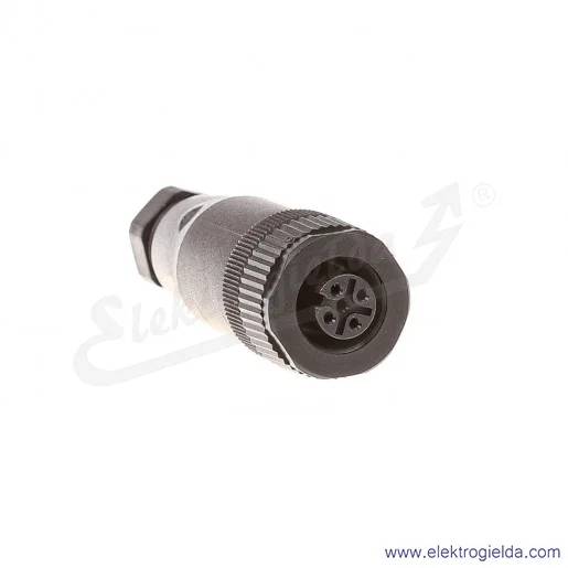 Gniazdo okrągłe 1681114 SACC-M12FS-4CON-PG7 M12 4P proste plastikowe, zaciski śrubowe