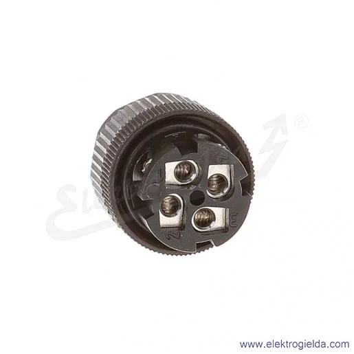 Gniazdo okrągłe 1681114 SACC-M12FS-4CON-PG7 M12 4P proste plastikowe, zaciski śrubowe