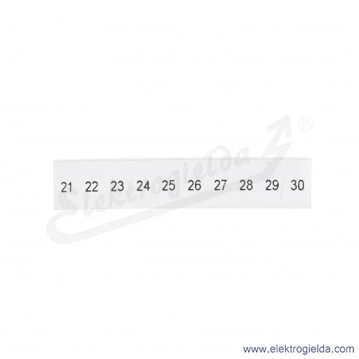 Oznacznik 1050017:0021, ZB 5, LGS: 21-30, pasek Oznacznik 1050017:0021, ZB 5, LGS: 21-30, pasek