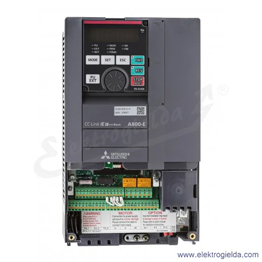 Falownik wektorowy 297569 FR-A840-00083-E2-60 3x380-500VAC, 1.5-3.7kW 3x380-500V, 8.3A, IP20