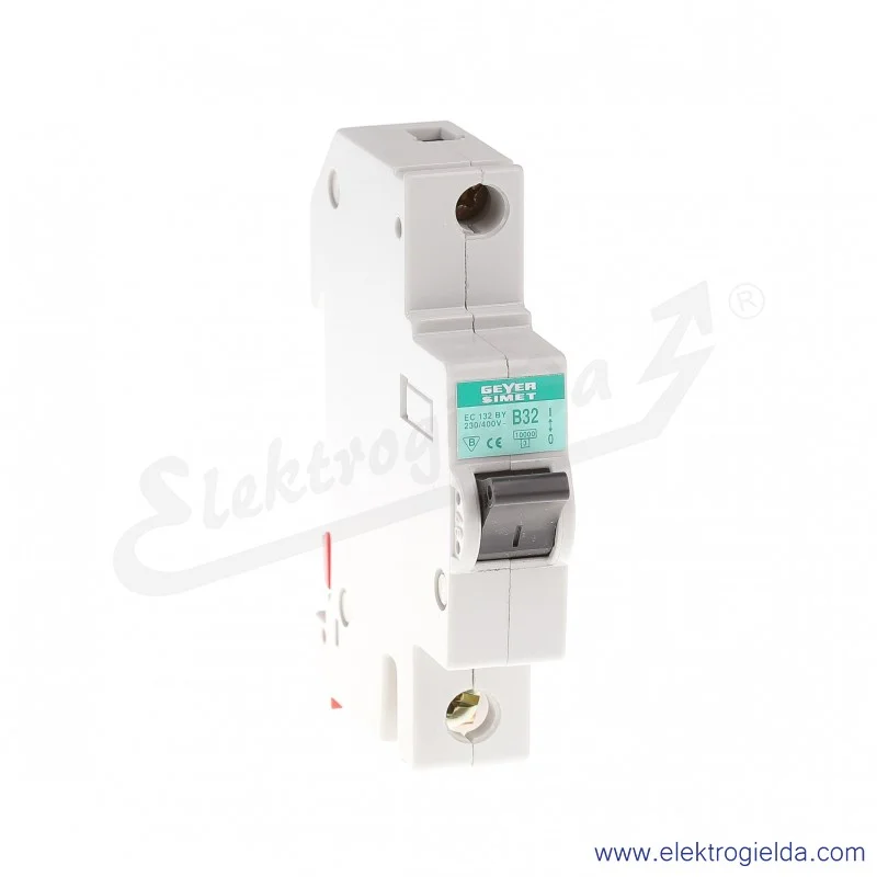 Wyłącznik nadprądowy EC1 B 32A, 1P typ B 32A 230V